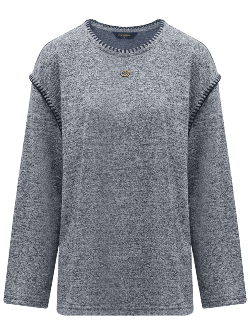 Long Sleeve Tee with Contrast Stitching