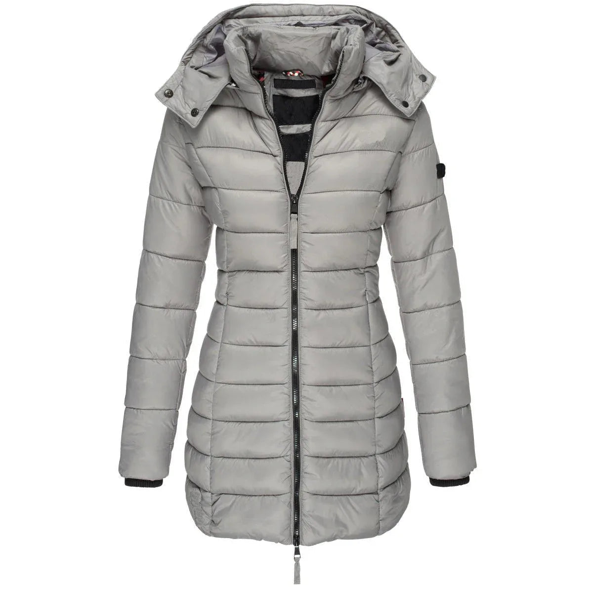 Long Warm Women's Quilted Jacket