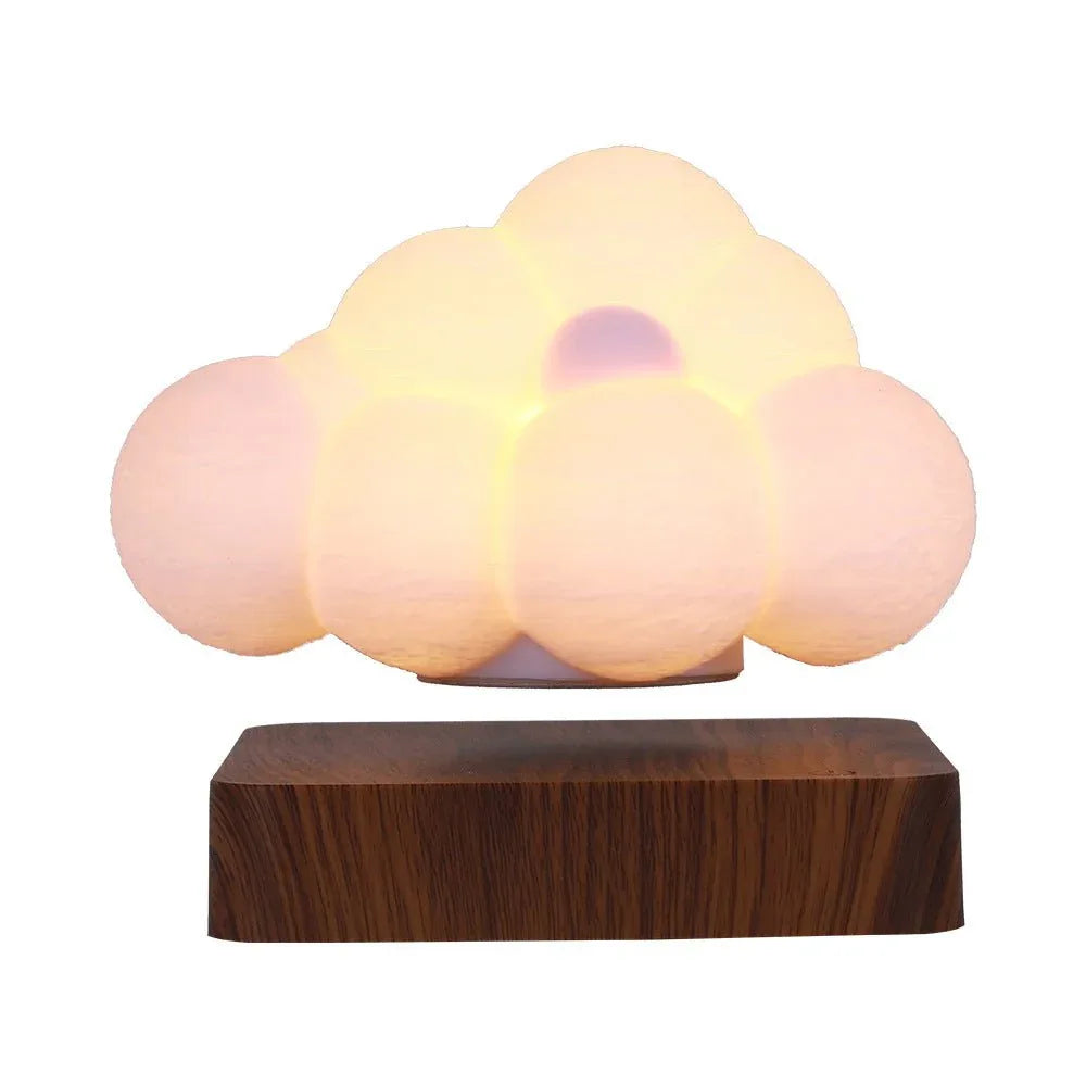 Magnetic Levitation Floating Rotating Night Light Creative Cloud Table Desk Lamp