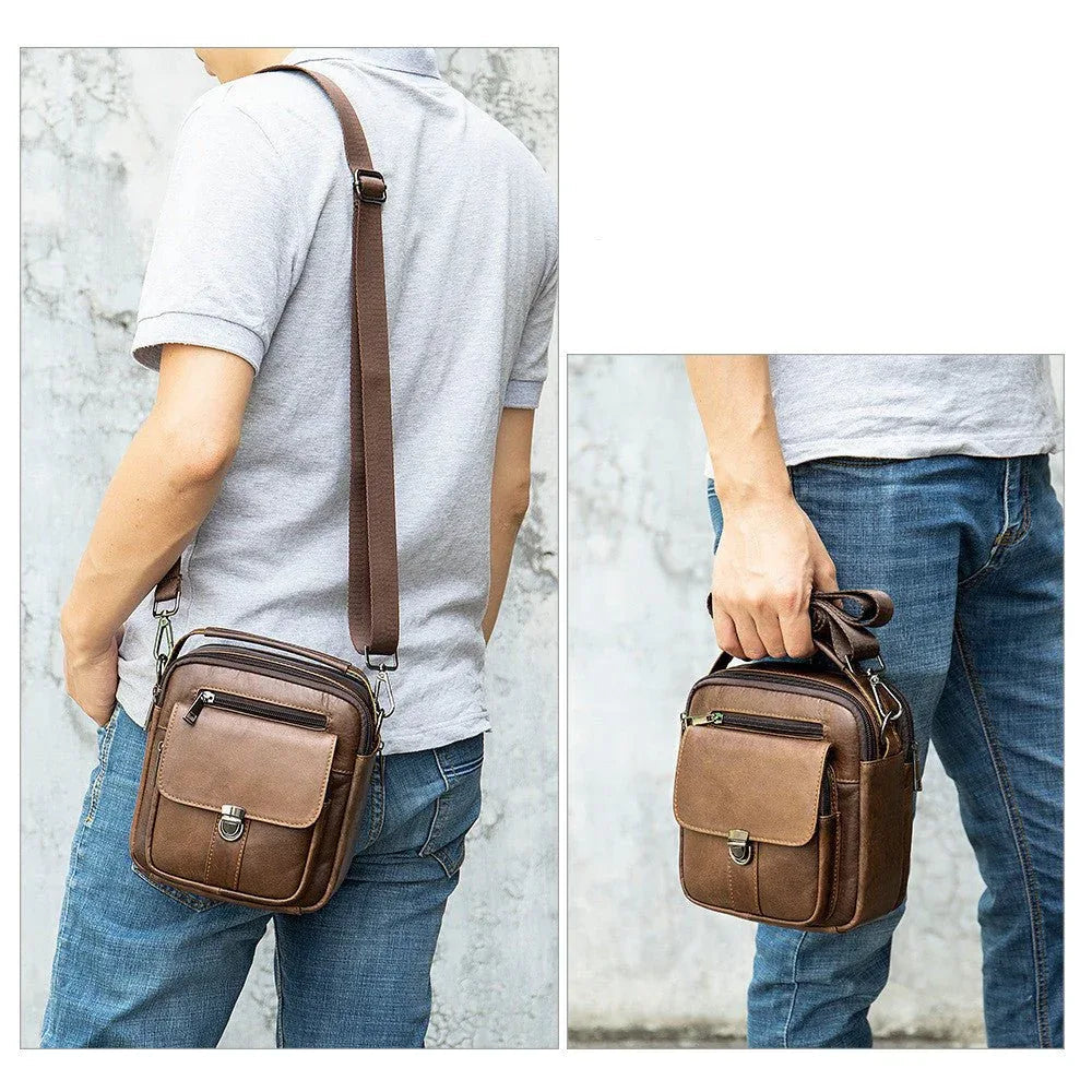 Men's Crossbody Leather Shoulder Bags