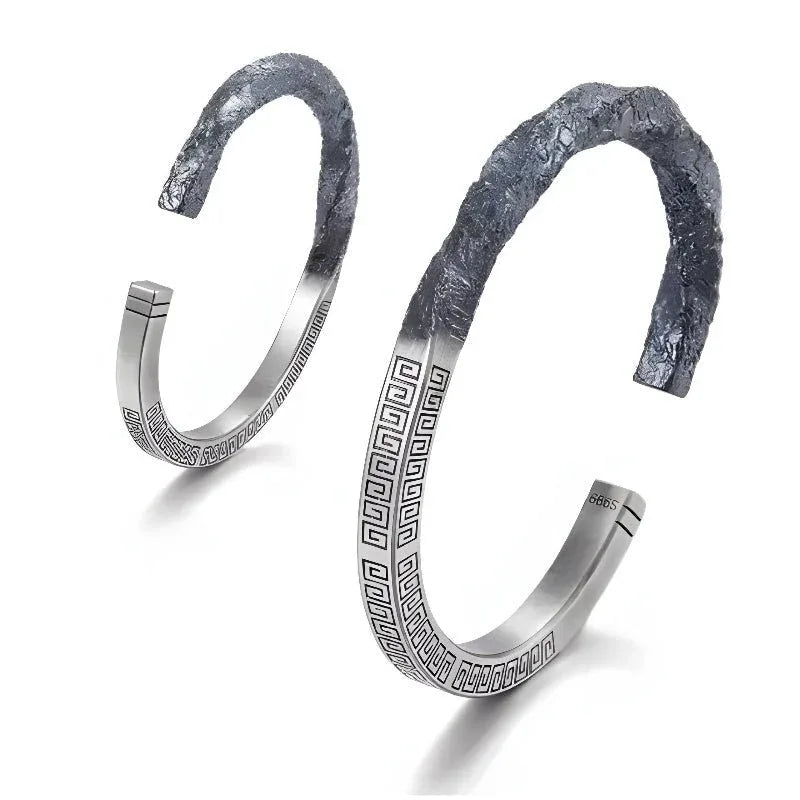 Men's Open Silver Bracelet