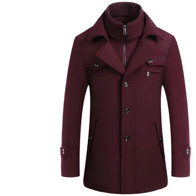 Men's Slim Fit Winter & Autumn Wool Coat