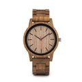 Men's Wooden Waterproof Quartz Watch