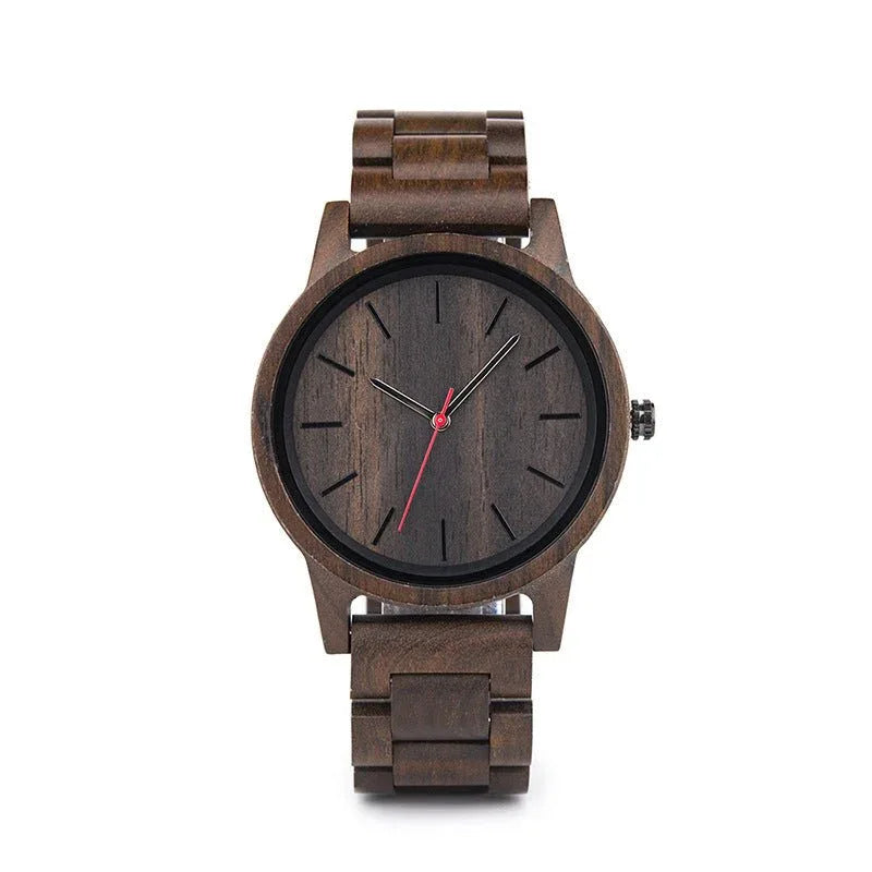 Men's Wooden Waterproof Quartz Watch