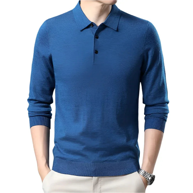 Men's Woolen Spring And Autumn Solid Color Sweater