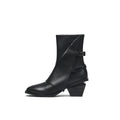 Modern Buckled Boots-0