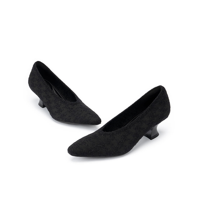 Modern Elegant Block Heel Pumps-2