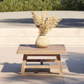 Monte Marble Long Sand Coffee Table-0
