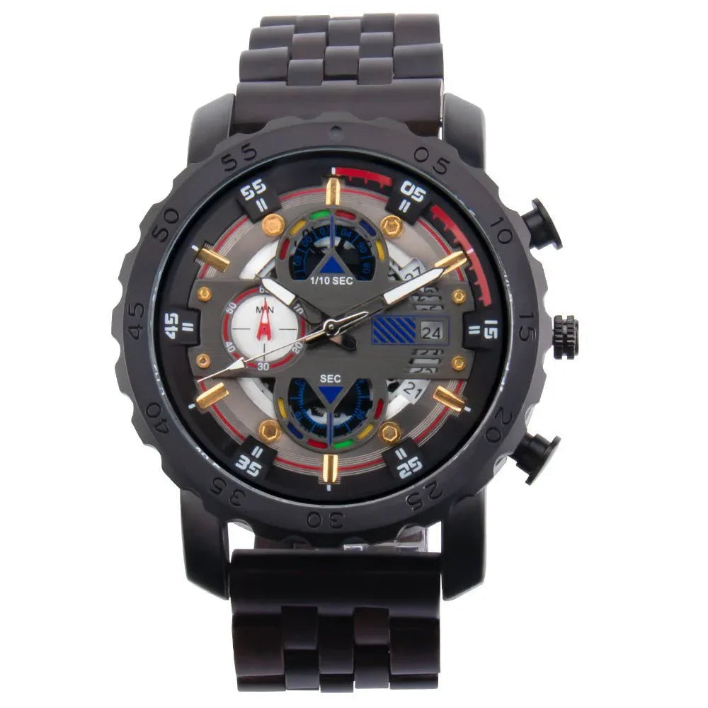 Multifunctional Luminous Large Dial Wood Watch For Men