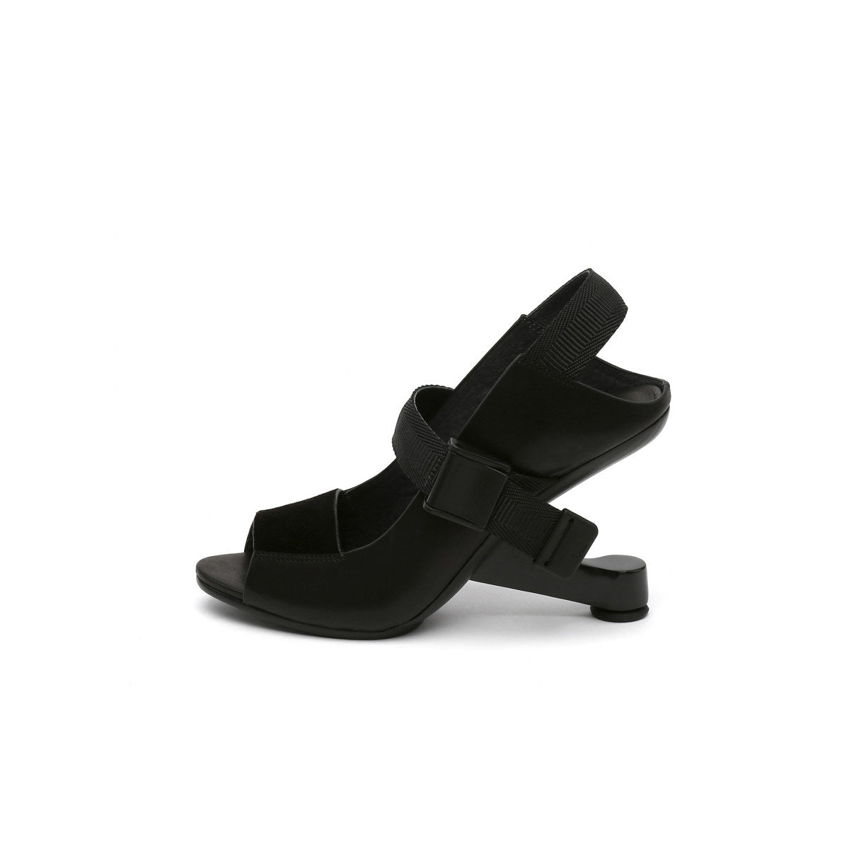Open Toe Multi Strap Heel-Less Pumps-0