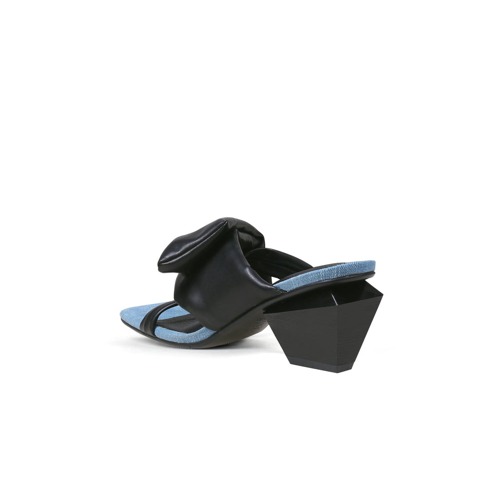 Padded Wrap Open Toe Mules-3
