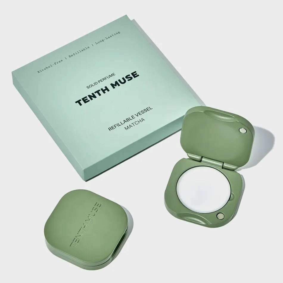 Solid parfym set - Grön etui