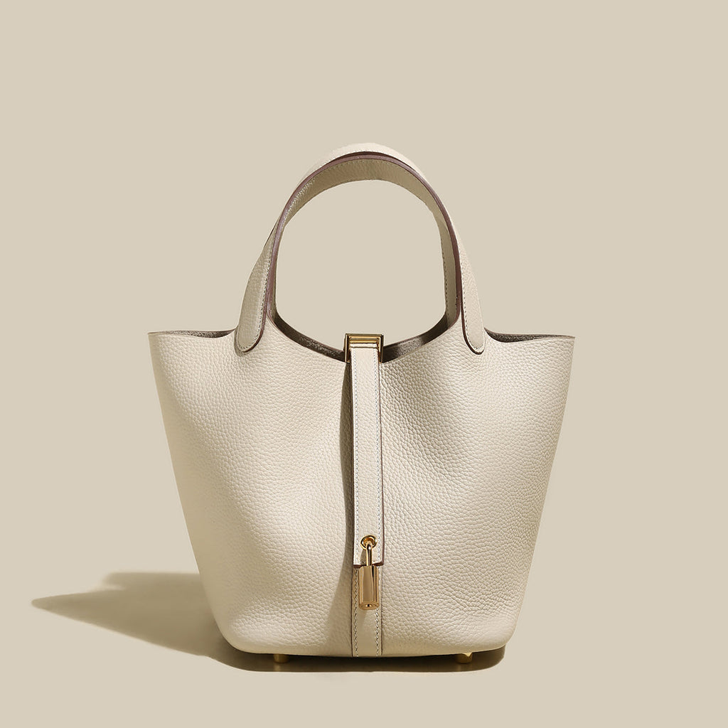 Premium Bucket Tote Bag With Lock-2