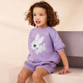 Set aus Kurzarm-T-Shirt und Shorts mit Tiermotiven für Mädchen im europäischen und amerikanischen Stil für den Sommer