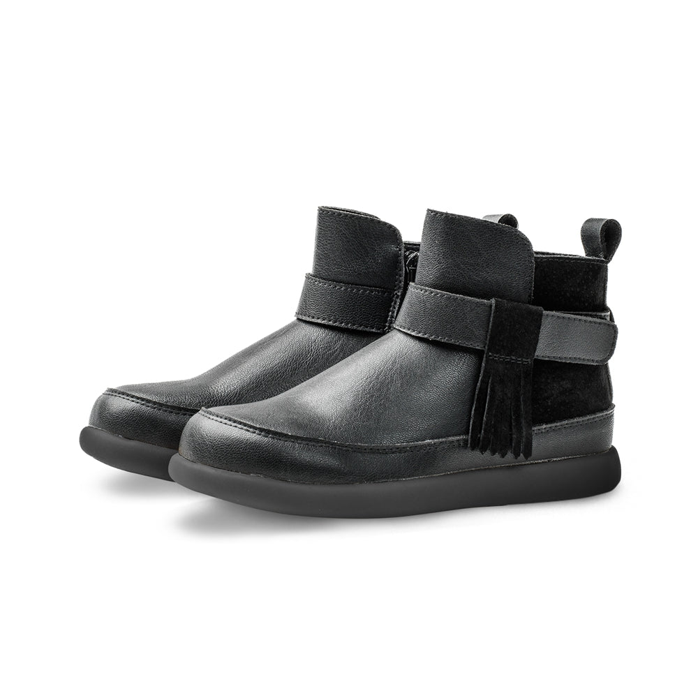 Reese Tassel Non-Slip Kids Ankle Boots-2
