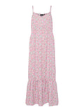 Langes Kleid mit Sade-Trägern