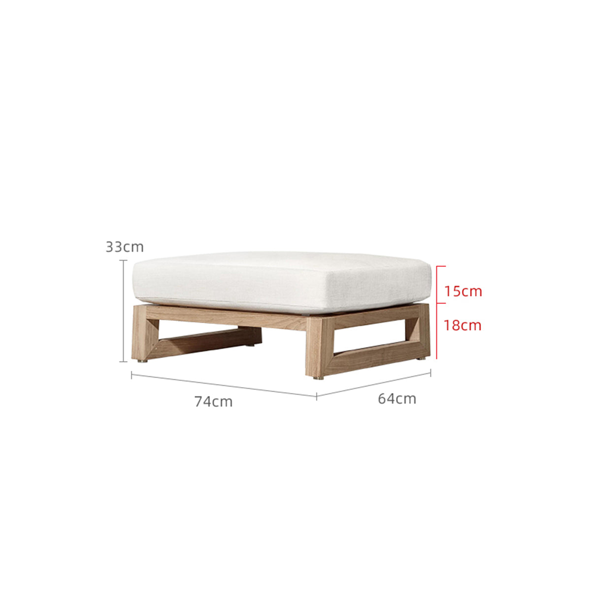 Sebastian Teak Ottoman Sofa-1