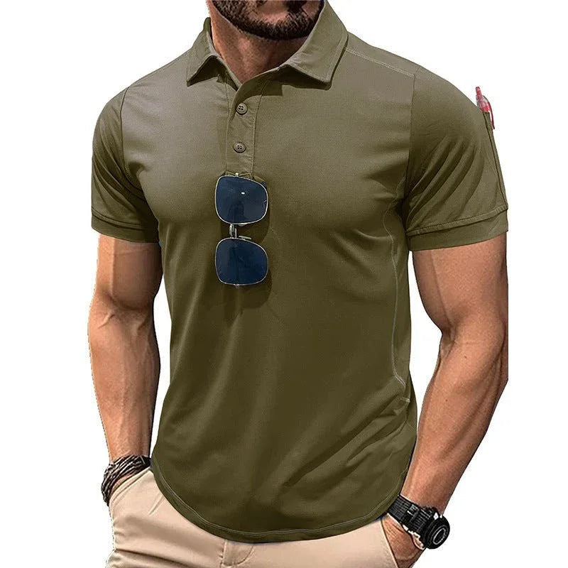 Short Sleeve Quick Drying Polo Shirt