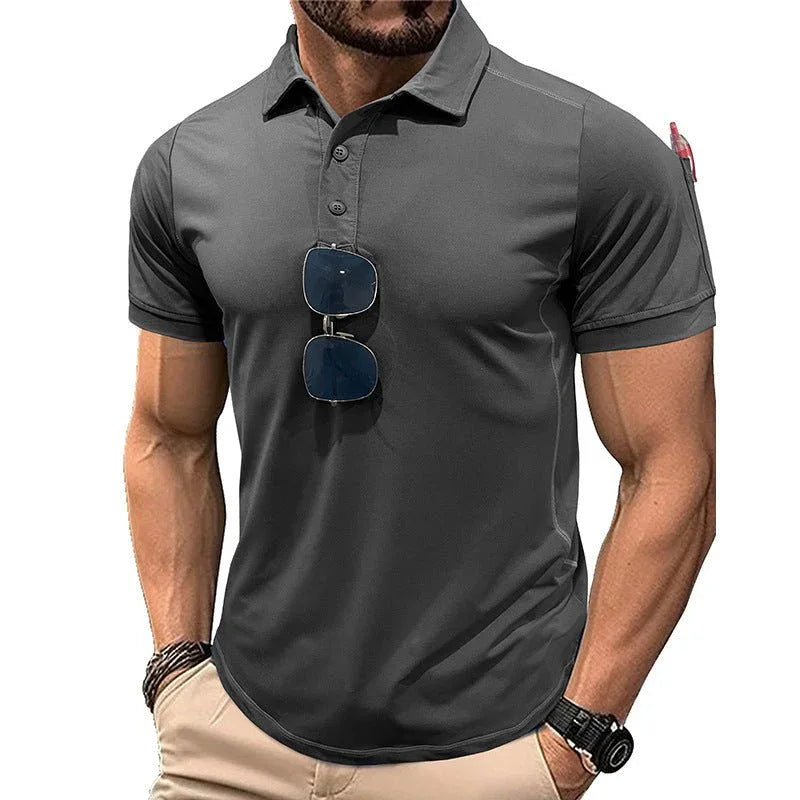 Short Sleeve Quick Drying Polo Shirt