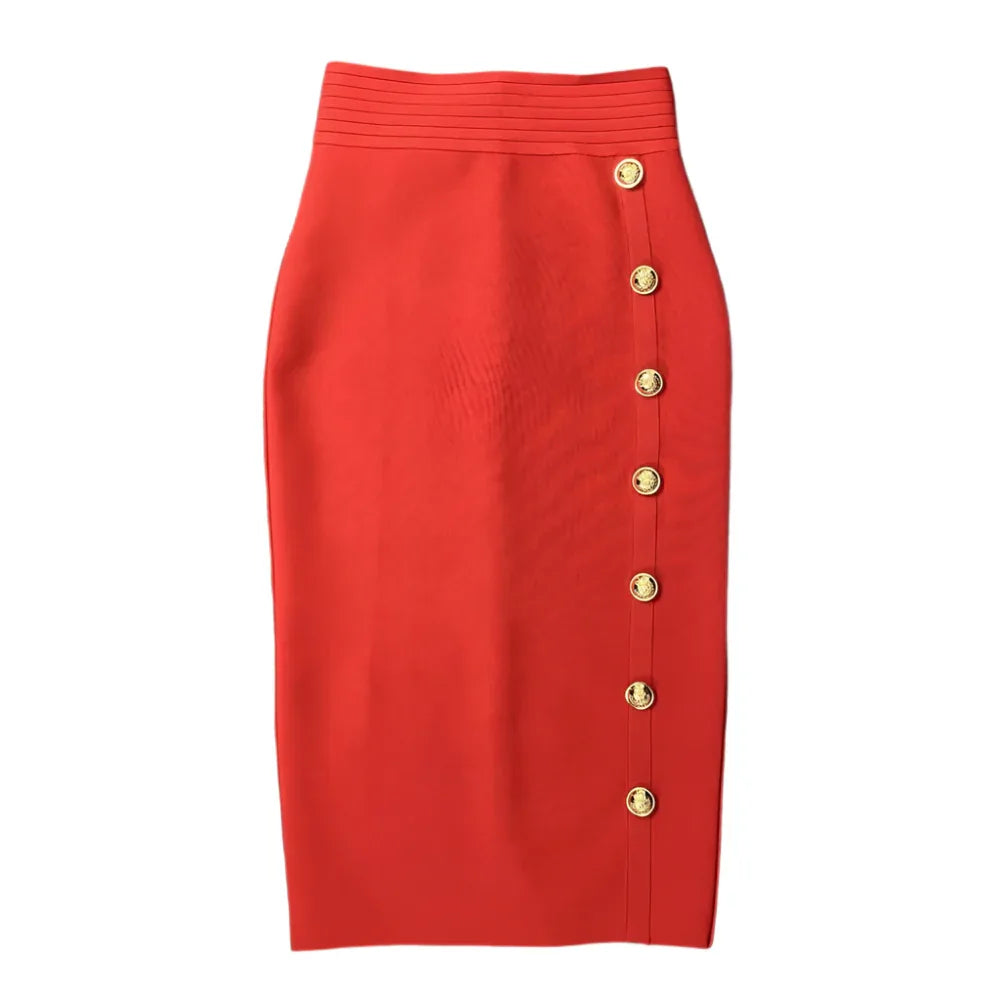 Slim Fit Bandage Temperament All-Match Hip Skirt