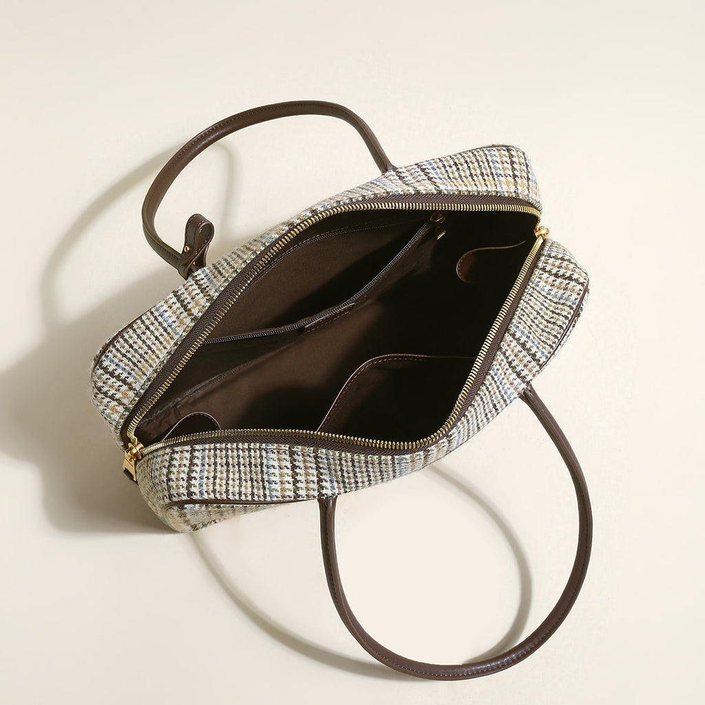 Sloane Tartan Top Handle Bag-2