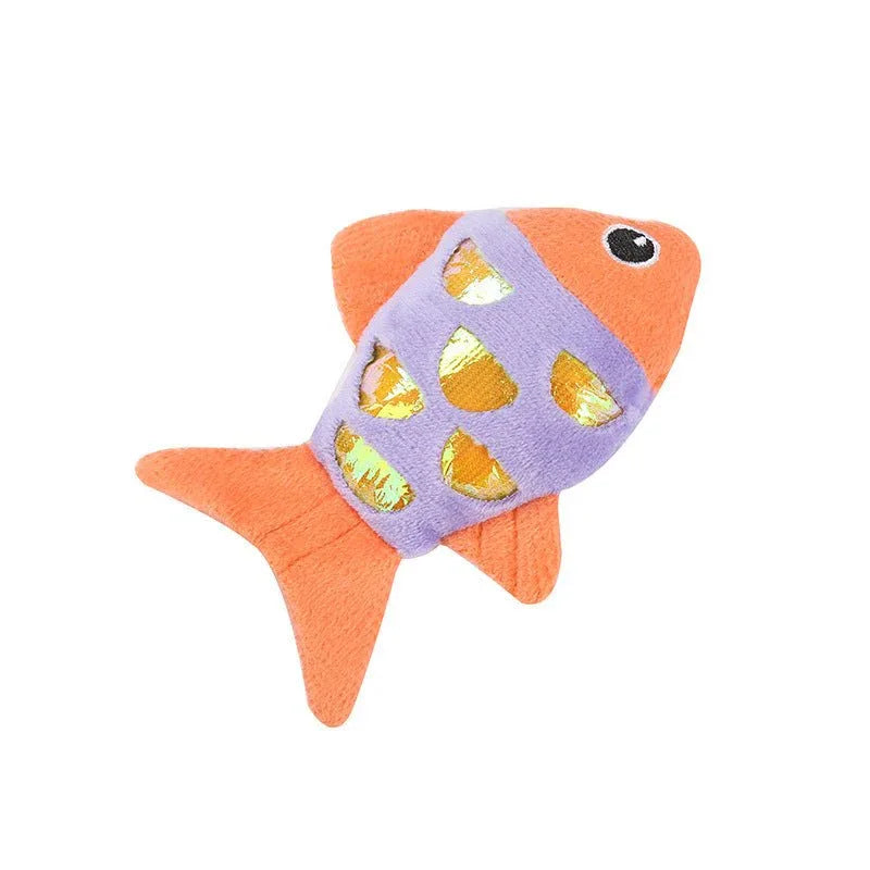 Small Plush PP Cotton Cat Fish Toys