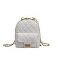 Small Women's Backpack With Chain Shoulder Straps