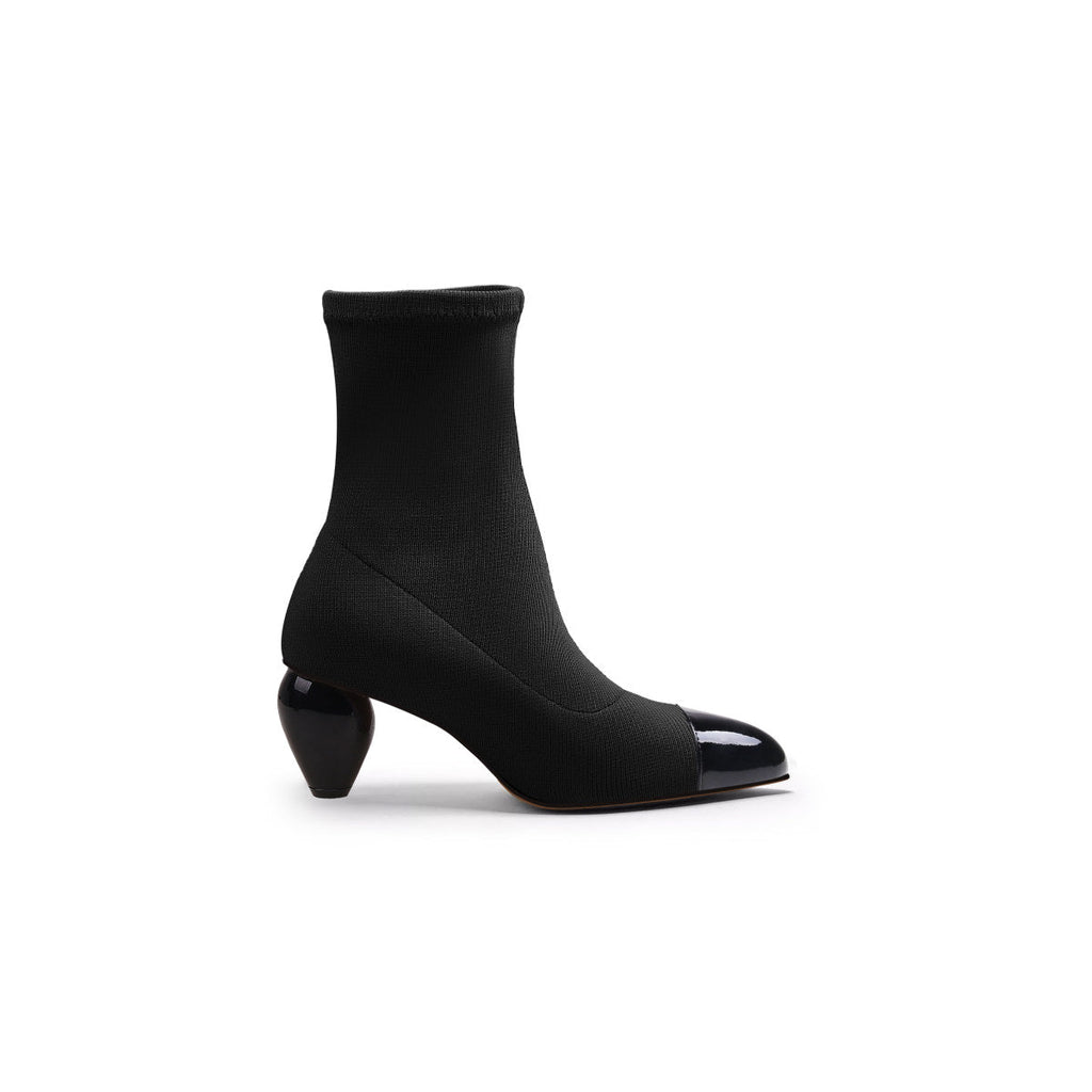 Sock Boots with Spiral Heels-2
