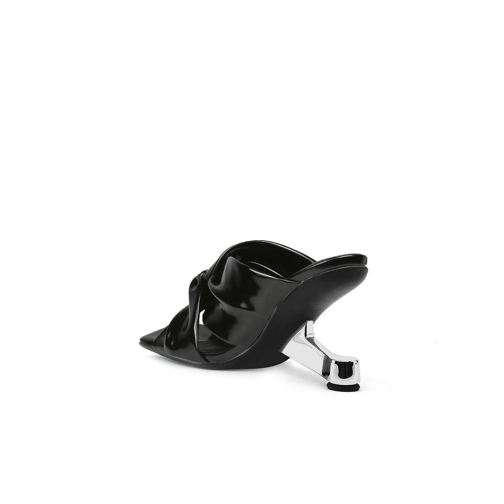 Square Toe Bow Mules-3