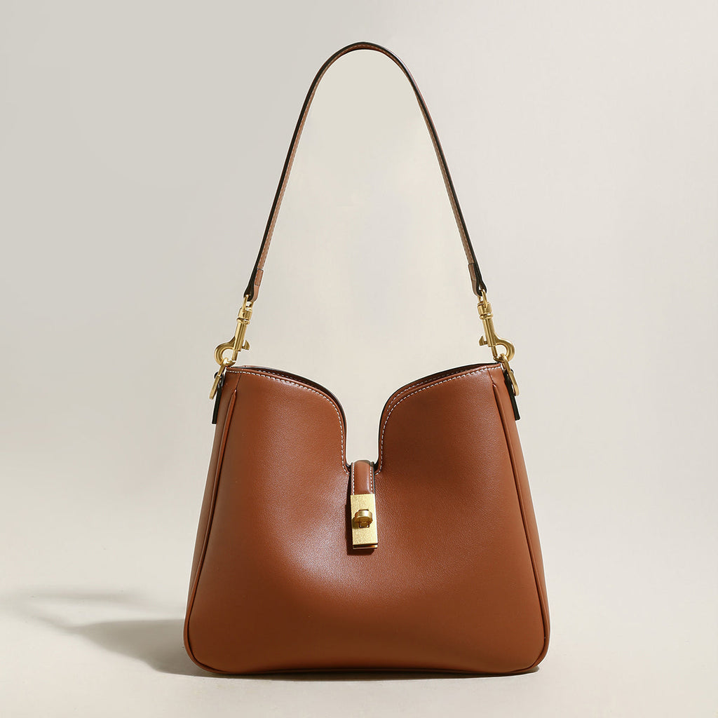 Stylish Scallop Leather Tote Bag-0