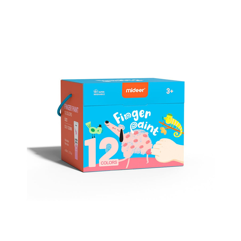 Super Washable Finger Paint 12 Colors-0