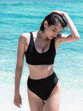 Tank Top Style Tummy Control Swimsuit-0
