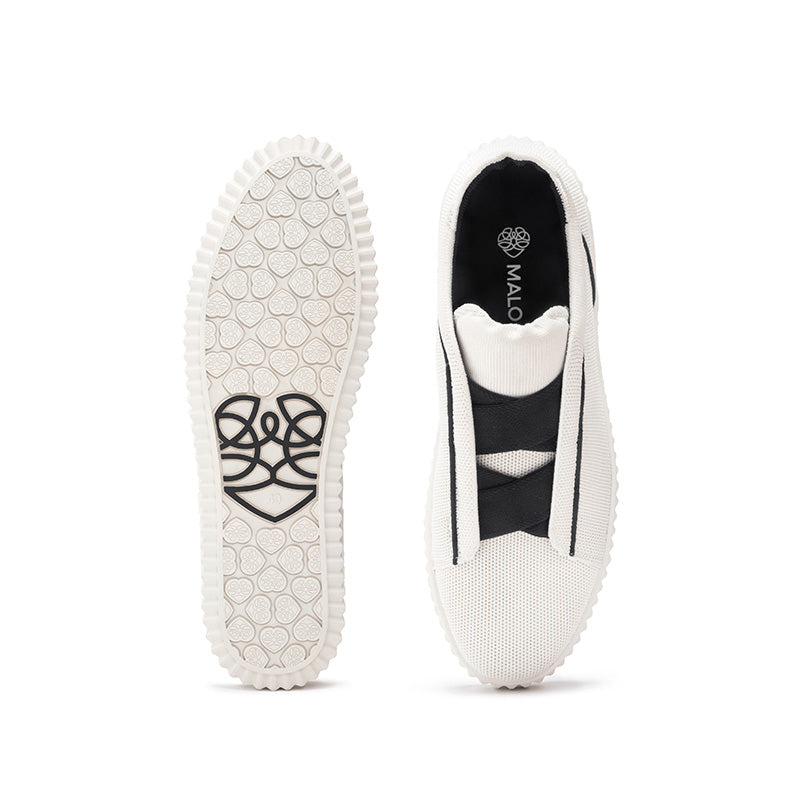 Thick Soled Height Boosting Tennis Sneakers-4