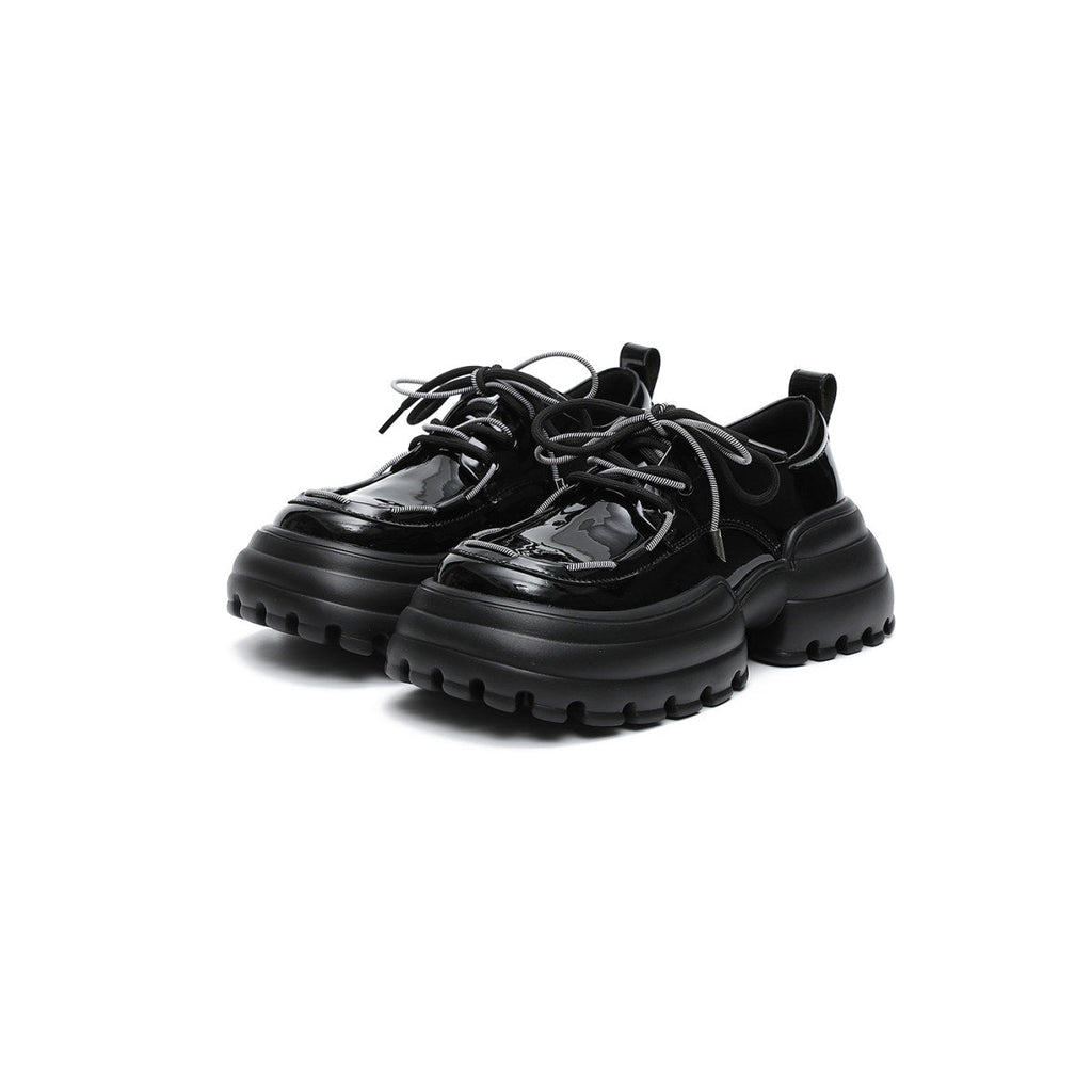 Tokyo High Platform Patent Lace Ups-1