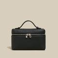 Traveler's Top-Handle Rectangle Box Mini Make Up Bag-0