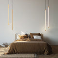Vertical LED Solid Wood Bedside Sconce Light-0