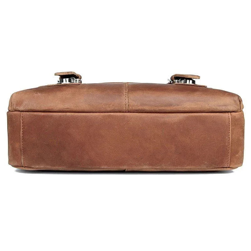 Vintage Leather Crossbody Shoulder Bag For Men