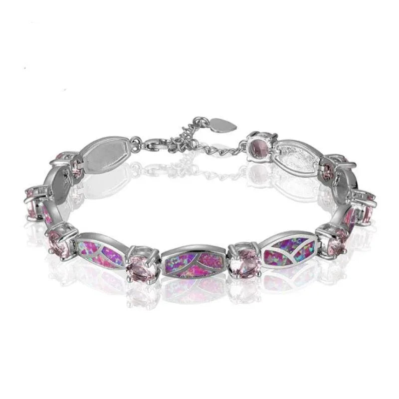Women's Copper Plated Opal Stones Bracelets