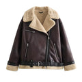 Women's Fur & Leather Jacket