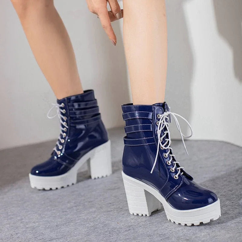 Women's High Heeled Autumn And Winter Boots